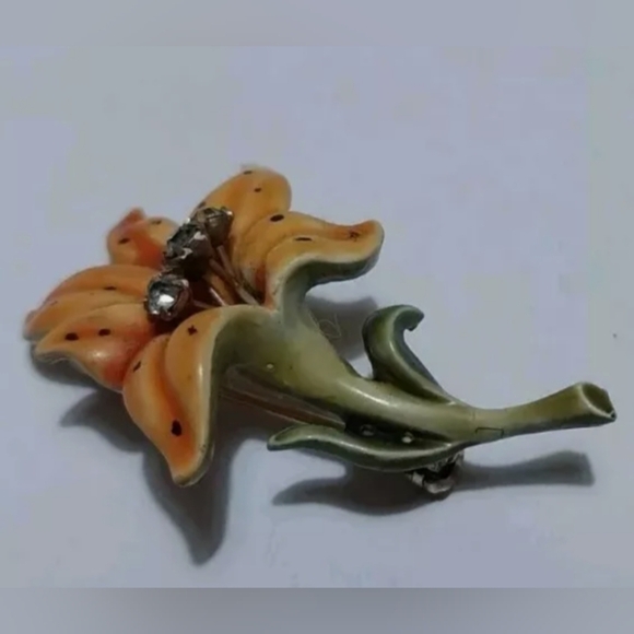 HAR Vintage tiger lily pin - Picture 7 of 8